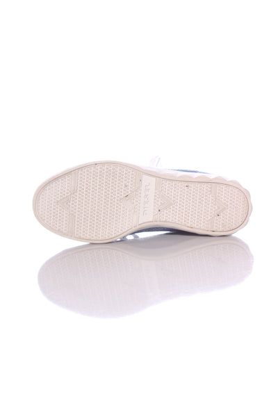 DIESEL - Metallic blue + silver sneakers! 39