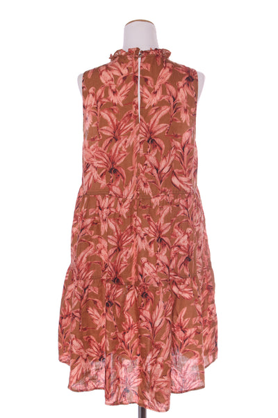 ZEST - Linen ruffle neck dress - Fauna print! 16