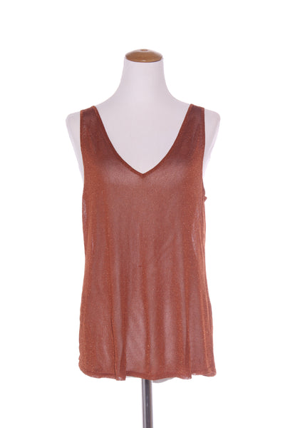 AMAYA - Bronze metallic knit tank! 14