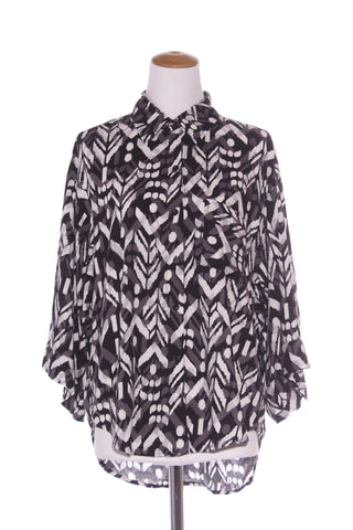 Abstract print rayon shirt! 14