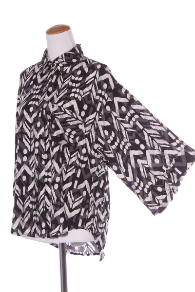 Abstract print rayon shirt! 14
