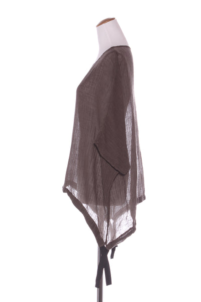 NES (NZ) Linen gauze relaxed fit top - Olive! 12-16