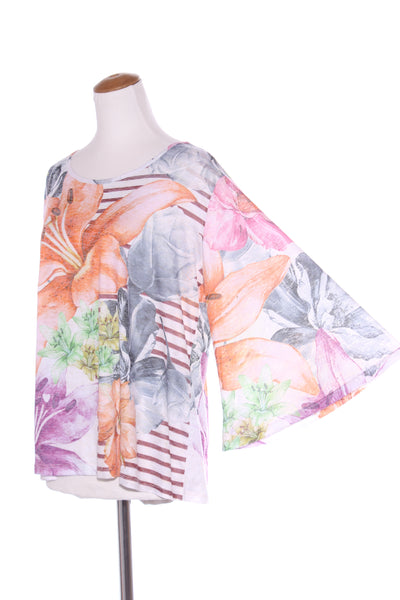 ALAULA - Angel sleeve floral top! 12-14