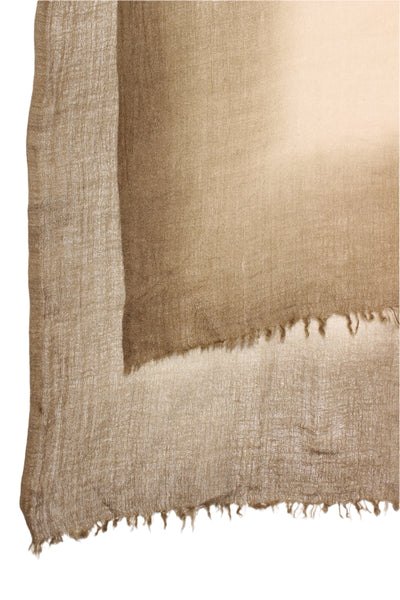 Wool blend soft knit khaki/cream ombre scarf!