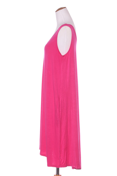 BETTY BASICS - Pink viscose drape dress! 12-14