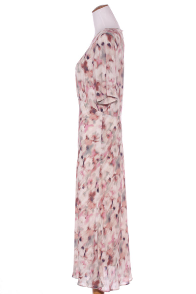 JULIETTE HOGAN (NZ) Carmela viscose/silk maxi dress - Blur print! 10