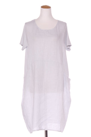 Italian made linen dress - Pale blue with pockets! 14