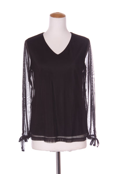 CAPTURE - Lined mesh tie sleeve L/S top! 10