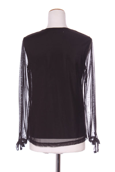 CAPTURE - Lined mesh tie sleeve L/S top! 10