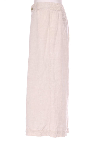 BLUE ILLUSION (LN) French linen waist tab culottes! 14-6