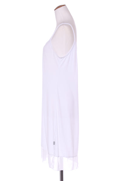 ART STYLE - Chiffon hem white slip dress! 14