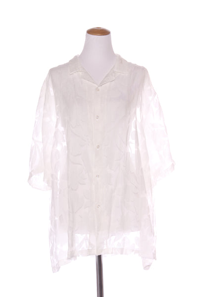 ASOS (LN) Floral burnout sheer S/S shirt! 18