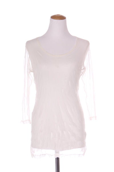 LAUREN VIDAL - Cream mesh layering top! 16