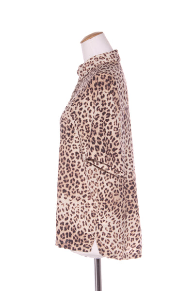 COTTON ON - Linen blend leopard s/s shirt! 8-12