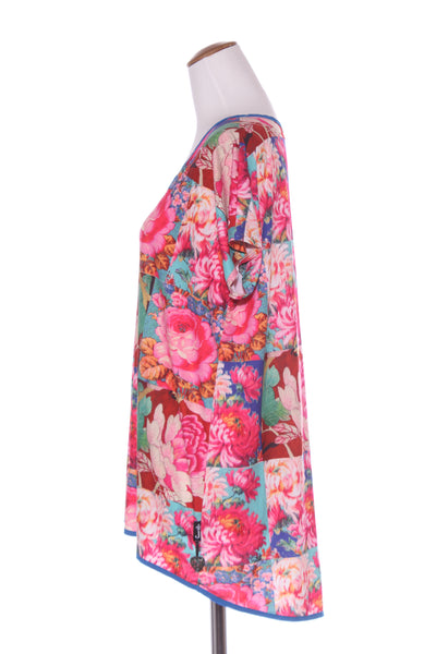 JELLICOE - Floral tile print scoop hem top! 14