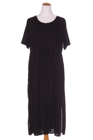 FEATHERS + NOISE - Linen blend midi dress + pockets! 10-12