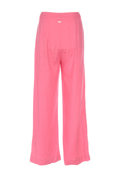 GHANDA - Bubblegum pink linen wide leg pant! 10