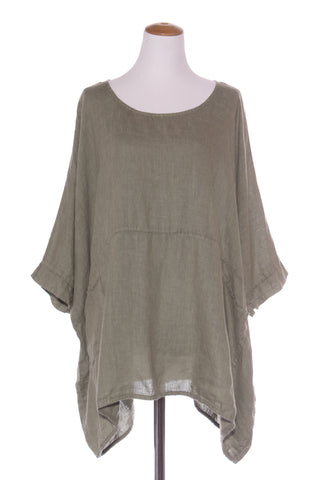 ITALIAN PROVINCE (ITA) One size linen top! 8-18
