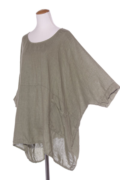 ITALIAN PROVINCE (ITA) One size linen top! 8-18