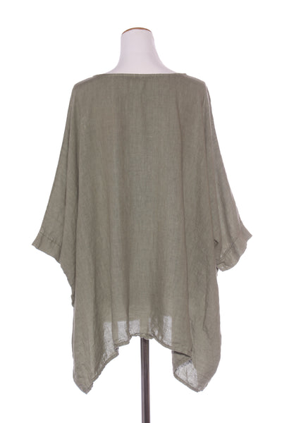 ITALIAN PROVINCE (ITA) One size linen top! 8-18