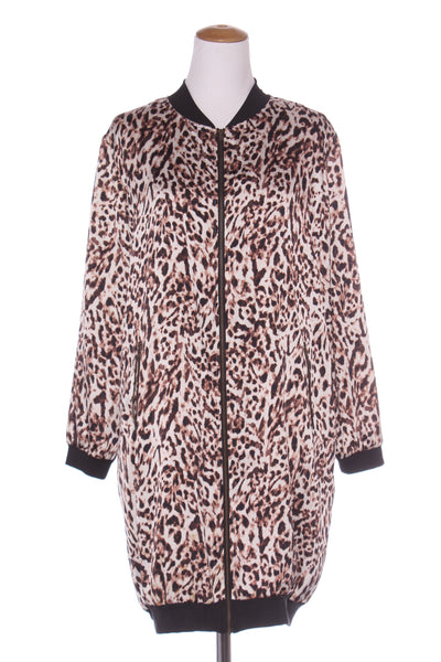 REPERTOIRE (NZ) "Phoenix" leopard satin bomber jacket! 14