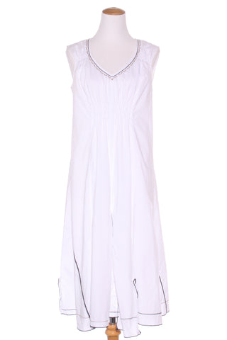 VERGE - Embroidered detail cotton midi dress! 12