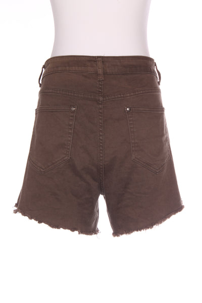CITY CHIC - Distressed stretch denim shorts - Khaki! 14