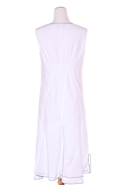 VERGE - Embroidered detail cotton midi dress! 12