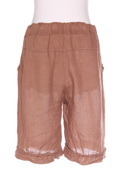 MADE IN ITALY (ITA) Chocolate linen short! 14