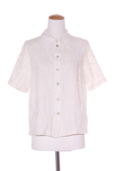 MARLE - Embroidered tape linen Luciana shirt ! 10