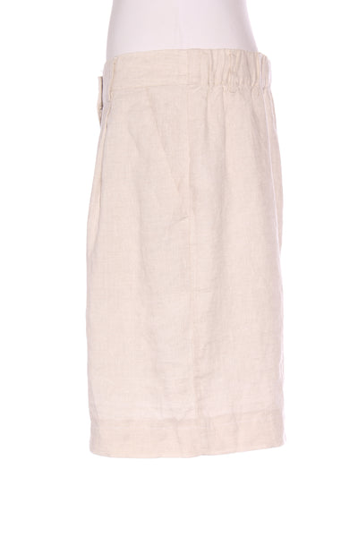 SUSSAN (LN) Oatmeal linen shorts + pockets! 14