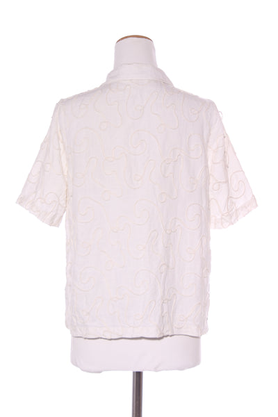 MARLE - Embroidered tape linen Luciana shirt ! 10
