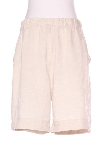 SUSSAN (LN) Oatmeal linen shorts + pockets! 14