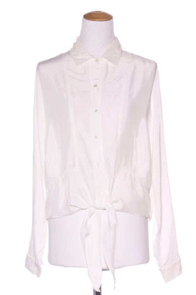 CAROLINE SILLS (NZ) Silky viscose crop shirt! 12