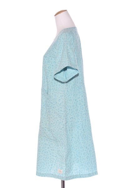 KATHMANDU - Hemp blend blue print dress + pockets! 10-12