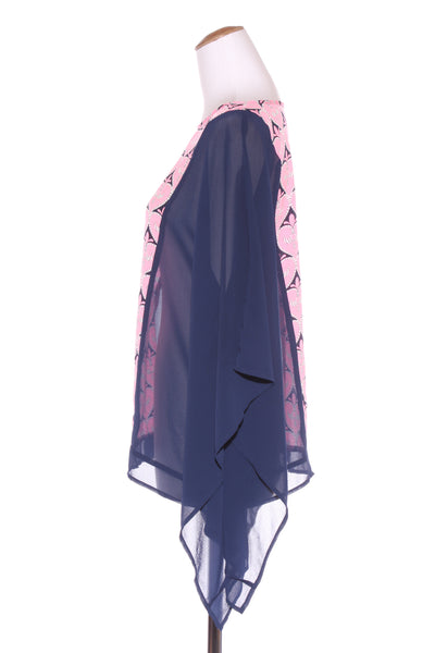 CHARLO "Kolby" swing top - Navy/pink! 12