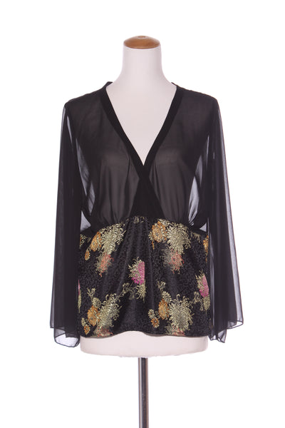 CHAIN REACTION - Jacquard panel kimono top! 10-12