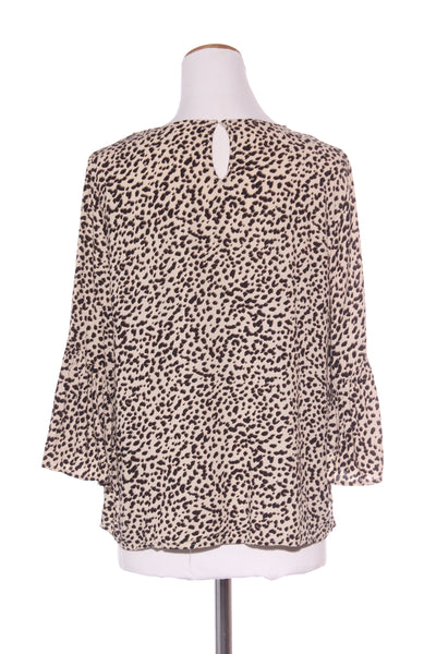 H&M - Flare sleeve top - Animal print! 12