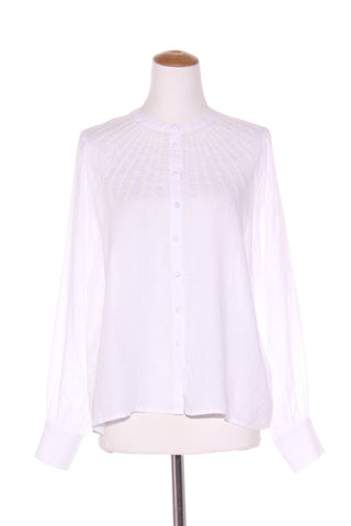 MAX - Linen broderie detail button up blouse! 14