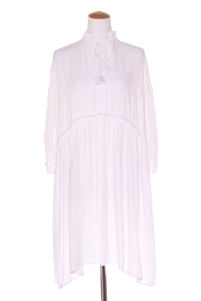 HAVEN - Tufted white rayon dress! O/S