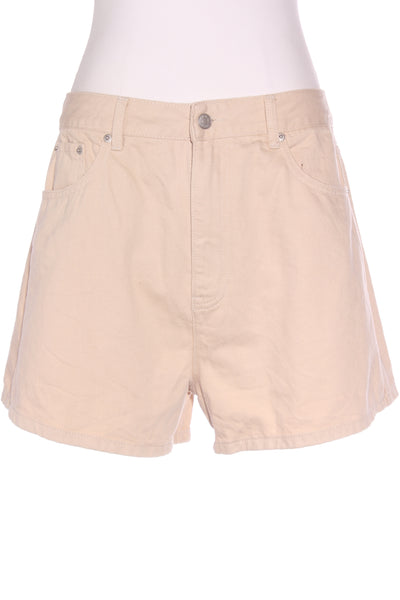 GLASSONS (LN) "High rise A line" camel denim short! 14