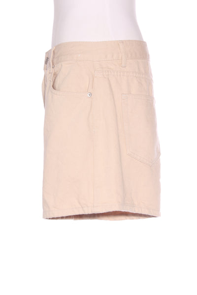 GLASSONS (LN) "High rise A line" camel denim short! 14