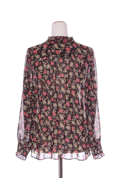 JET BLONDE - Ruffle collar floral blouse! 16