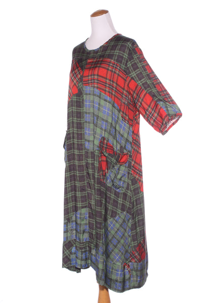 NOM*D - Tartan patch print midi dress! 12-14