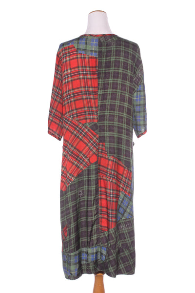 NOM*D - Tartan patch print midi dress! 12-14