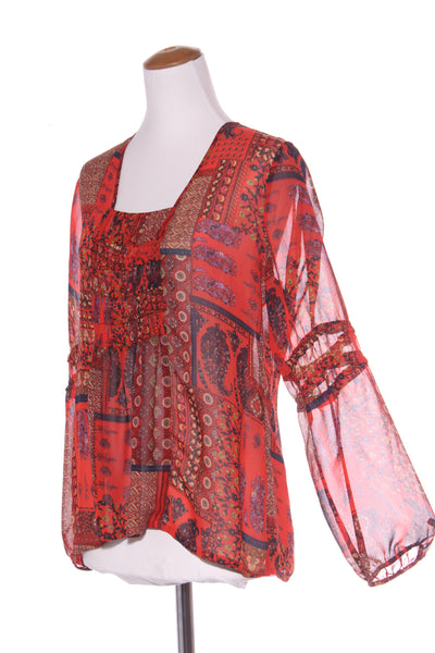 SCOPE - Billow sleeve shirred detail blouse! 14
