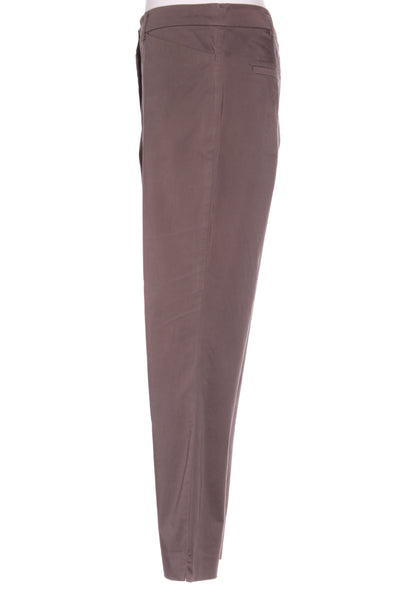 JACQUI.E - 7/8th slim cotton pant - Brown! 14