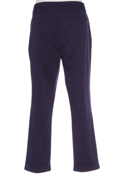 JACQUI.E - 7/8th slim cotton pant - Navy! 14