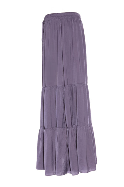 CITY CHIC - Crushed satin tiered maxi skirt! 18