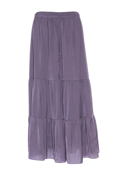 CITY CHIC - Crushed satin tiered maxi skirt! 18